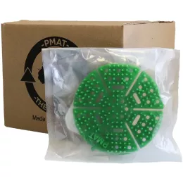 Parrot JA0404GE-10 green eucalyptus PMAT urinal mat pack of 10 in retail packaging