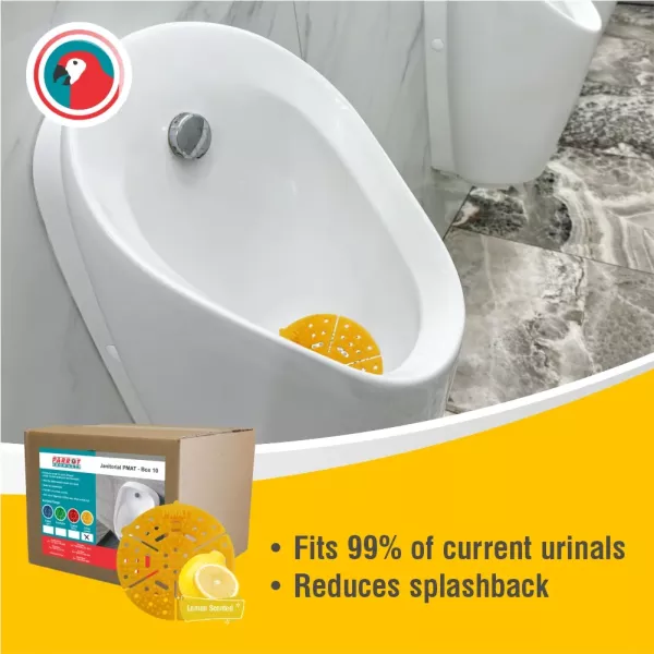 Parrot JA0404YL-10 yellow lemon PMAT urinal mat pack of 10 in retail packaging