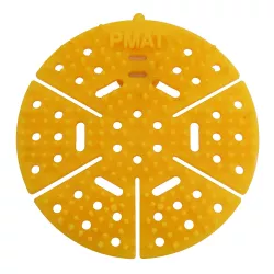 Parrot JA0404YL yellow lemon fragranced urinal mat for washroom odour control
