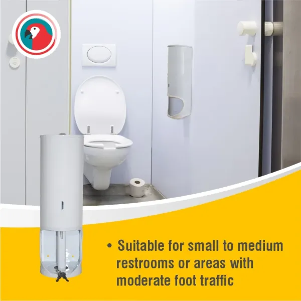 Parrot TR3 Lockable Toilet Roll Holder - White Parrot TR3 Lockable Toilet Roll Holder - White