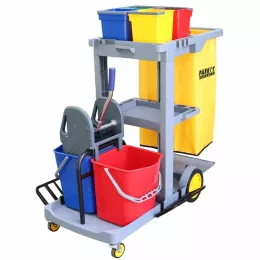 Parrot Janitorial Multipurpose Service Trolley Deluxe