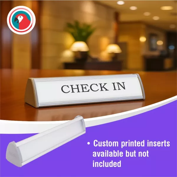 PARROT Desk Top Desk Name Plate Double-Sided 50 x 280mm PARROT Desk Top Desk Name Plate Double-Sided 50 x 280mm