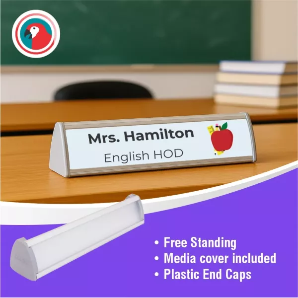 PARROT Desk Top Desk Name Plate Double-Sided 50 x 280mm PARROT Desk Top Desk Name Plate Double-Sided 50 x 280mm