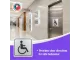 PARROT Disabled Toilet Symbolic Sign - Black Printed on Brushed Aluminium ACP - 150 x 150mm PARROT Disabled Toilet Symbolic Sign - Black Printed on Brushed Aluminium ACP - 150 x 150mm