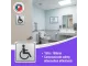 PARROT Disabled Toilet Symbolic Sign - Black Printed on Brushed Aluminium ACP - 150 x 150mm PARROT Disabled Toilet Symbolic Sign - Black Printed on Brushed Aluminium ACP - 150 x 150mm
