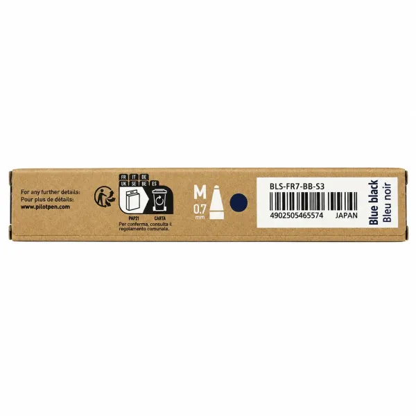 Pilot FriXion 0.7mm Erasable Gel Pen Refills - Blue Black 3 Pack