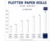 Bond Paper Plotter Roll 1118mm x 50m 80gsm (50mm Core) Bond Paper Plotter Roll 1118mm x 50m 80gsm (50mm Core)