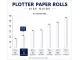 Bond Paper Plotter Roll 420mm x 150m A2 80gsm (76mm Core) Bond Paper Plotter Roll 420mm x 150m A2 80gsm (76mm Core)
