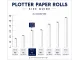 Bond Paper Plotter Roll 594mm x 100m A1 80gsm (50mm Core) Bond Paper Plotter Roll 594mm x 100m A1 80gsm (50mm Core)