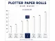 Bond Paper Plotter Roll 610mm x 50m A1+ 80gsm (50mm Core) Bond Paper Plotter Roll 610mm x 50m A1+ 80gsm (50mm Core)