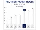 Bond Paper Plotter Roll 841mm x 100m A0 80gsm (50mm Core) Bond Paper Plotter Roll 841mm x 100m A0 80gsm (50mm Core)