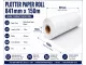 Bond Paper Plotter Roll 841mm x 150m A0 80gsm (76mm Core) Bond Paper Plotter Roll 841mm x 150m A0 80gsm (76mm Core)