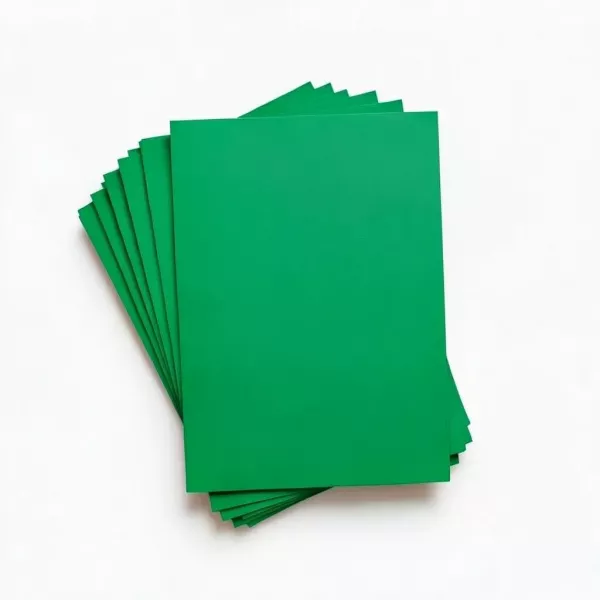 RBE Bright Green Board A4 160gsm Pack of 10 Sheets