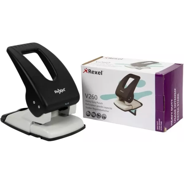 REXEL V260 2-Hole Heavy Duty Punch (60 Sheet) REXEL V260 2-Hole Heavy Duty Punch (60 Sheet)