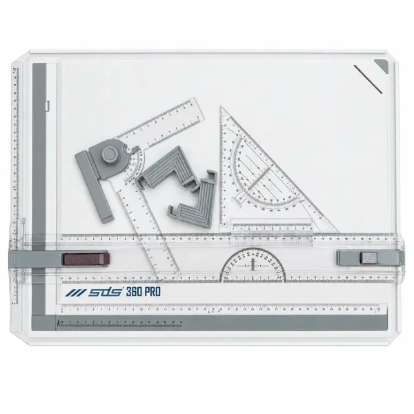 SDS 360 Pro A3 professional technical drawing board with drafting accessories