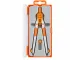 SDS Bow Compass Set Orange - Close-Up Close-up of SDS orange bow compass showing metal legs, orange grips and adjustment mechanism inside case