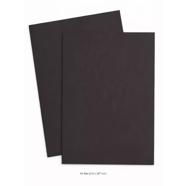 SDS A4 Binding Cover Leather Grain 270gsm Black - Pack of 50 SDS A4 Binding Cover Leather Grain 270gsm Black - Pack of 50