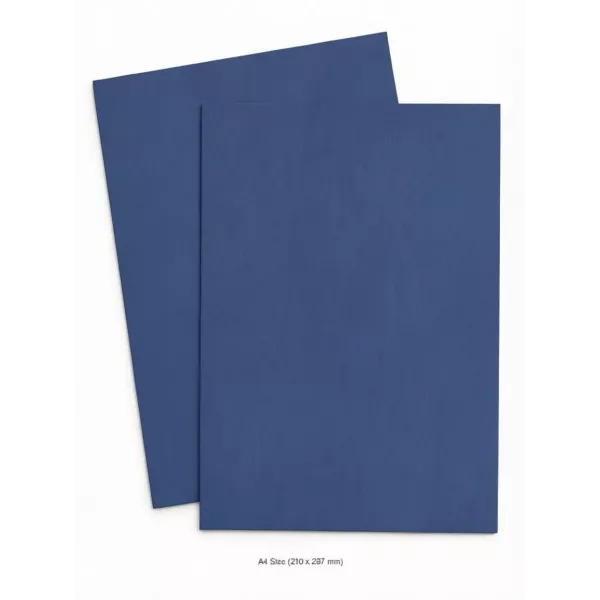 SDS A4 Binding Cover Leather Grain 270gsm Blue - Pack of 50