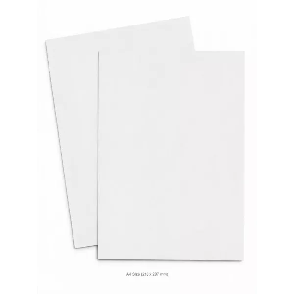 SDS A4 Binding Cover Leather Grain 270gsm White - Pack of 50