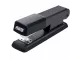 STD M600 black metal half strip stapler side angled product view with metal base detail