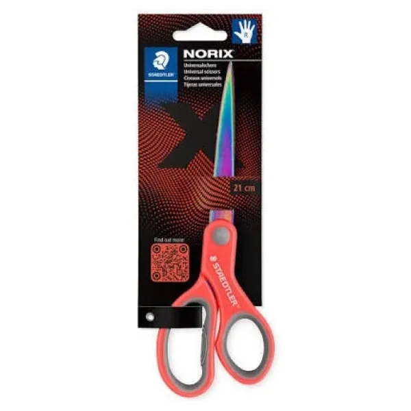 STAEDTLER NORIX 965 Universal Scissors 21cm Assorted Colours STAEDTLER NORIX 965 universal scissors 21cm assorted colours