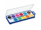Staedtler 12 Colour Watercolour Paint Palette with Paintbrush Open Case