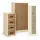 Steel office furniture including filing cabinet, stationery cupboard and locker