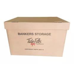 TIDY FILES Bankers Storage Box Kraft
