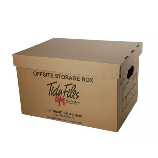 TIDY FILES Off-Site Storage Box (Holds A4) - Kraft TIDY FILES Off-Site Storage Box (Holds A4) - Kraft