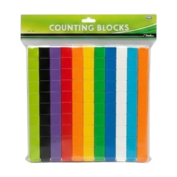 Treeline Coloured Counting Cubes - Pkt-100 