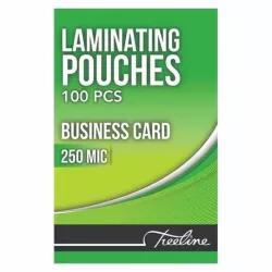 TREELINE Business Card Laminating Pouches 86 x 54mm 250 Micron TREELINE Business Card Laminating Pouches 86 x 54mm 250 Micron Box of 100