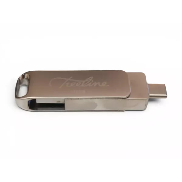 Treeline 16GB Type-C & Type-A OTG USB Flash Drive Treeline 16GB 2-in-1 OTG USB flash drive with Type-C and Type-A connectors