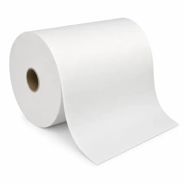 Front label view of AutoCut paper hand towel rolls 1 ply 35gsm pack of 6