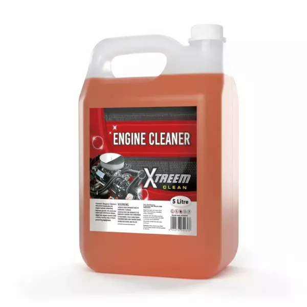 Front label view of XTREEM Auto Engine Cleaner 5L water-based detergent degreaser for oil, grease, dirt and grime removal