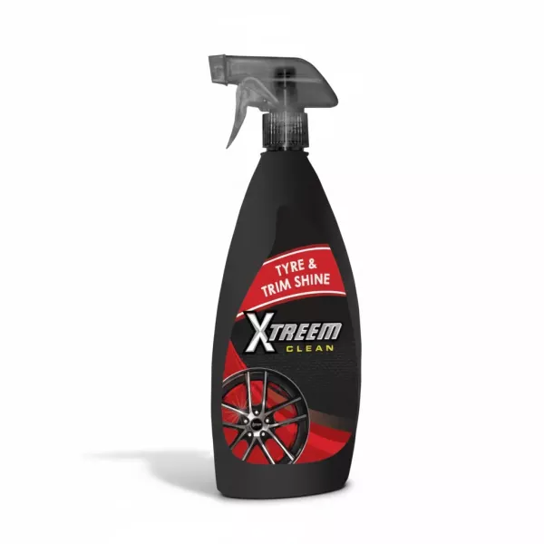 XTREEM CLEAN Tyre & Trim Shine – Premium Tyre Dressing 500ml XTREEM CLEAN Tyre & Trim Shine 500ml spray bottle