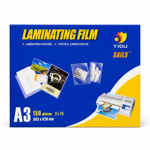 YIDU A3 Gloss Laminating Pouches 150 Micron – 100 Pack YIDU A3 Gloss Laminating Pouches 150 Micron – 100 Pack