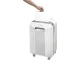 Fellowes Powershred LX201 white shredder feeding paper