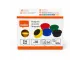Nobo Magnetic Whiteboard Magnets 24mm assorted 10 pack shown in front packaging view