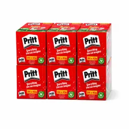 PRITT Glue Stick 43g Dispenser Box 24 Pack angled product view