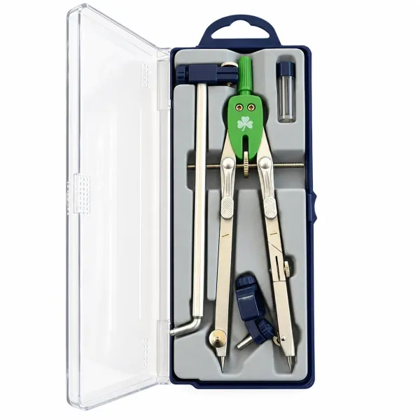 Draughtsman Precision Compass and Extension Set – Closed Case Draughtsman precision compass and extension set in a closed protective case