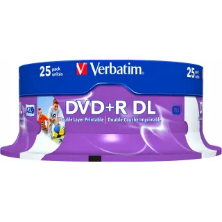 VERBATIM - DVD+R - 8.5Gb Dual Layer Printable 8x Speed (Spindle