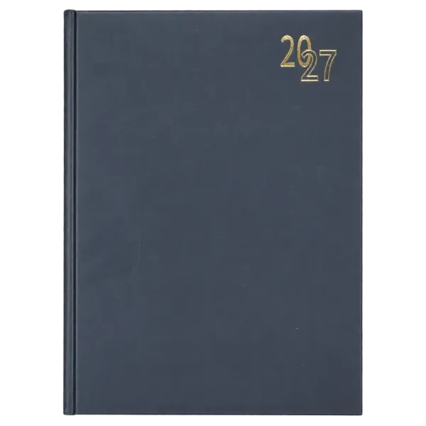 2027 A4 Diary Regency Black - Page a Day