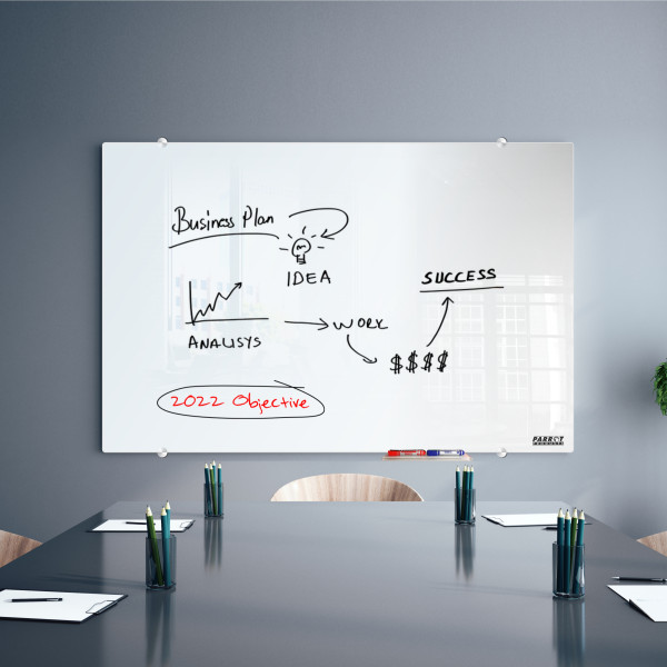 PARROT Glass Whiteboard Magnetic 1500 X 1200mm