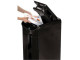 Fellowes AutoMax 350C shredder front angled view Fellowes AutoMax 350C P-4 cross-cut auto feed shredder front angled view