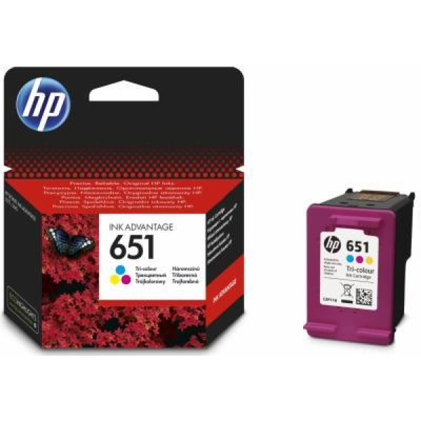 HP 651 Tri-Colour Original Ink Cartridge (C2P11AE) HP 651 Tri-Colour Original Ink Cartridge (C2P11AE)