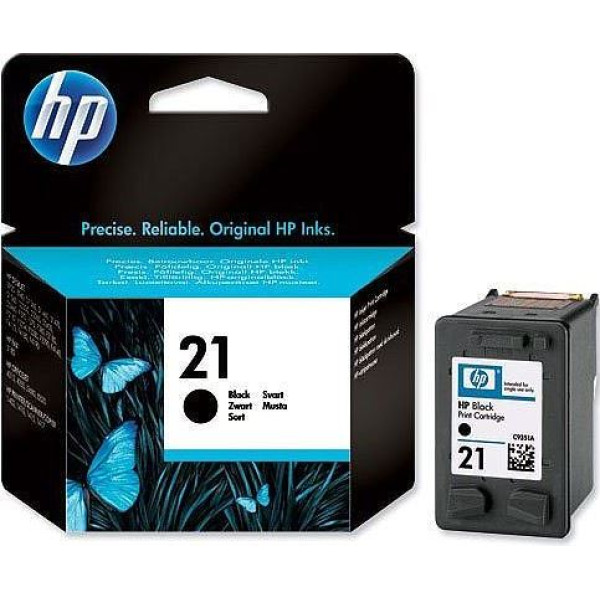 HP 21 Black Original Ink Cartridge (C9351AE) HP 21 Black Original Ink Cartridge (C9351AE)