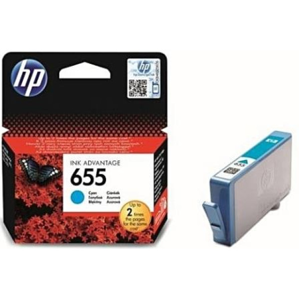 HP 655 Cyan Original Ink Cartridge (CZ110AE)