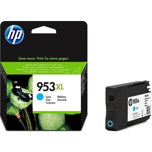 HP 953XL Cyan Original Ink Cartridge (F6U16AE) HP 953XL Cyan Original Ink Cartridge (F6U16AE)
