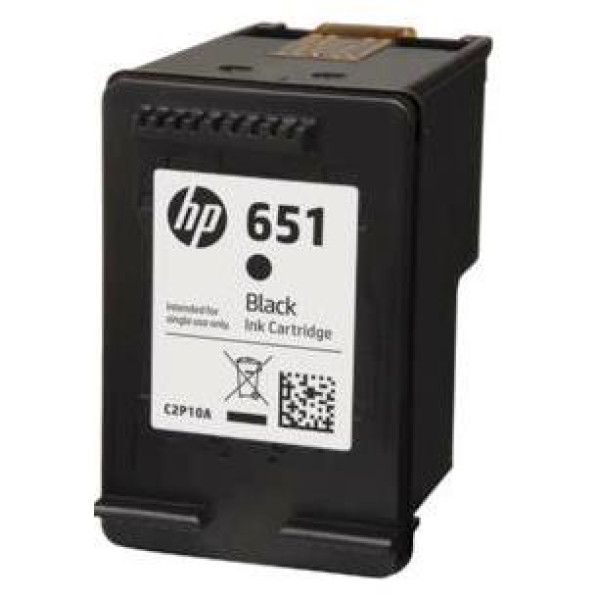 HP 651 Black Original Ink Cartridge (C2P10AE)