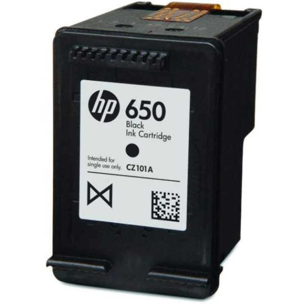 HP 650 Black Original Ink Cartridge (CZ101AK) HP 650 Black Original Ink Cartridge (CZ101AK)